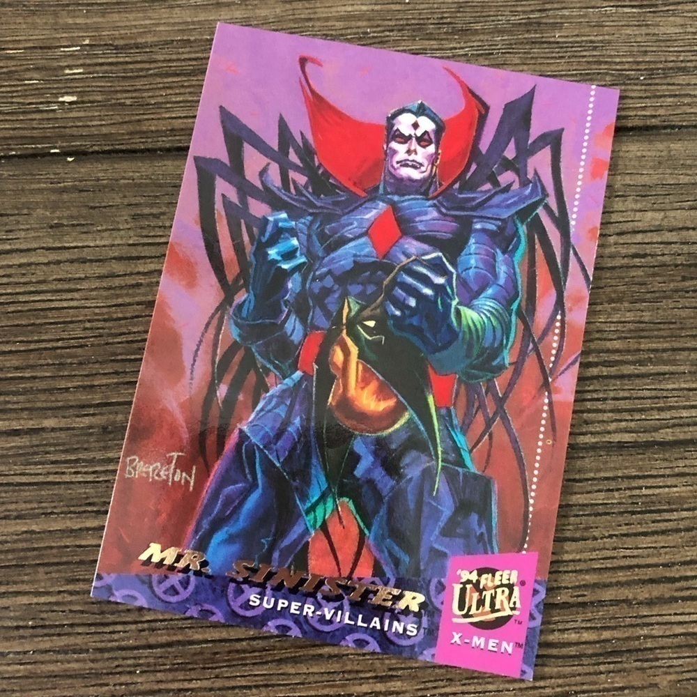 X-men ’94 Fleer Ultra trading card: Mr. Sinister (Super Villains) #56